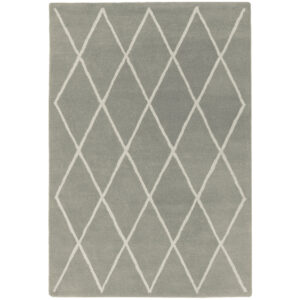 Albany Diamond Silver Rug