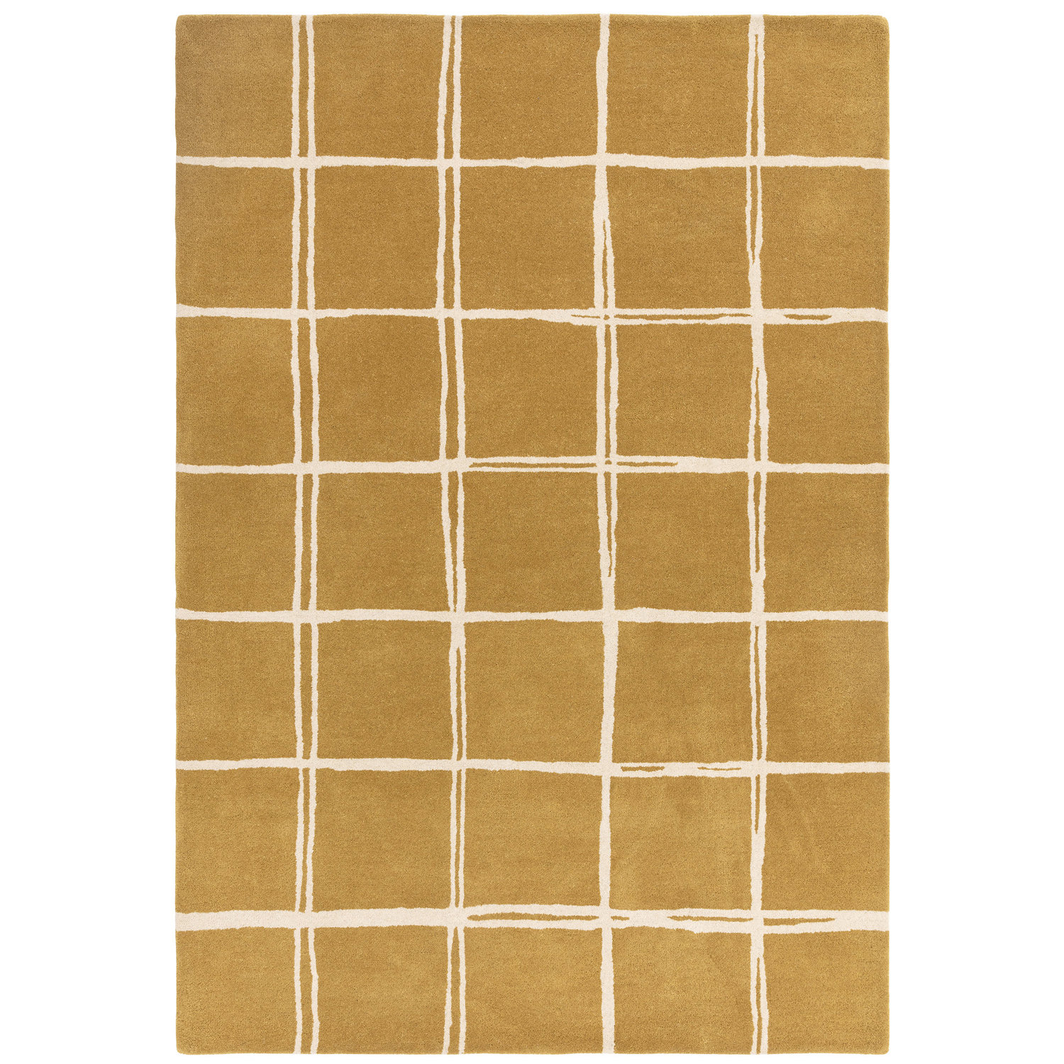 Albany Grid Gold Rug