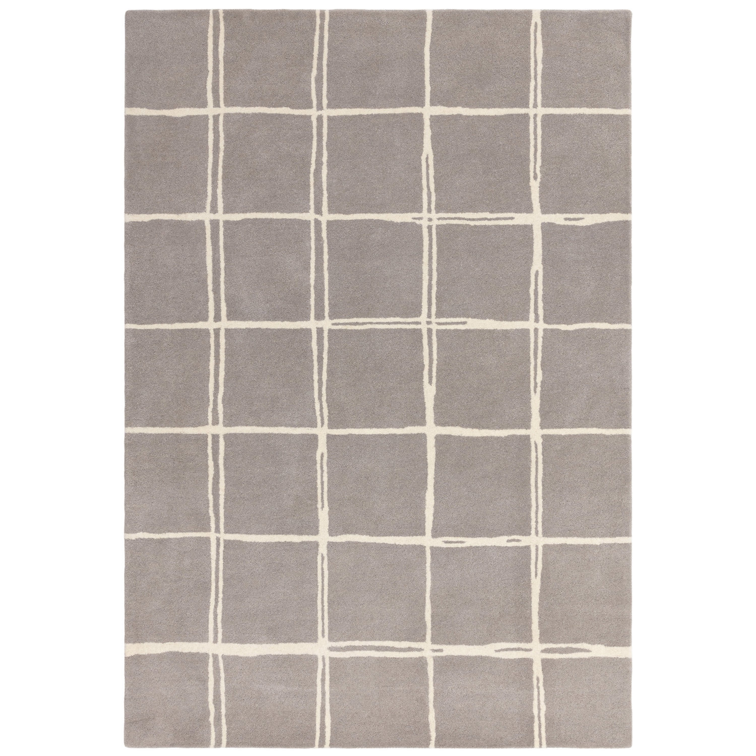 Albany Grid Silver Rug
