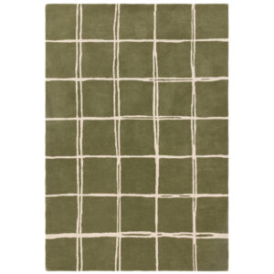 Albany Grid Olive Rug