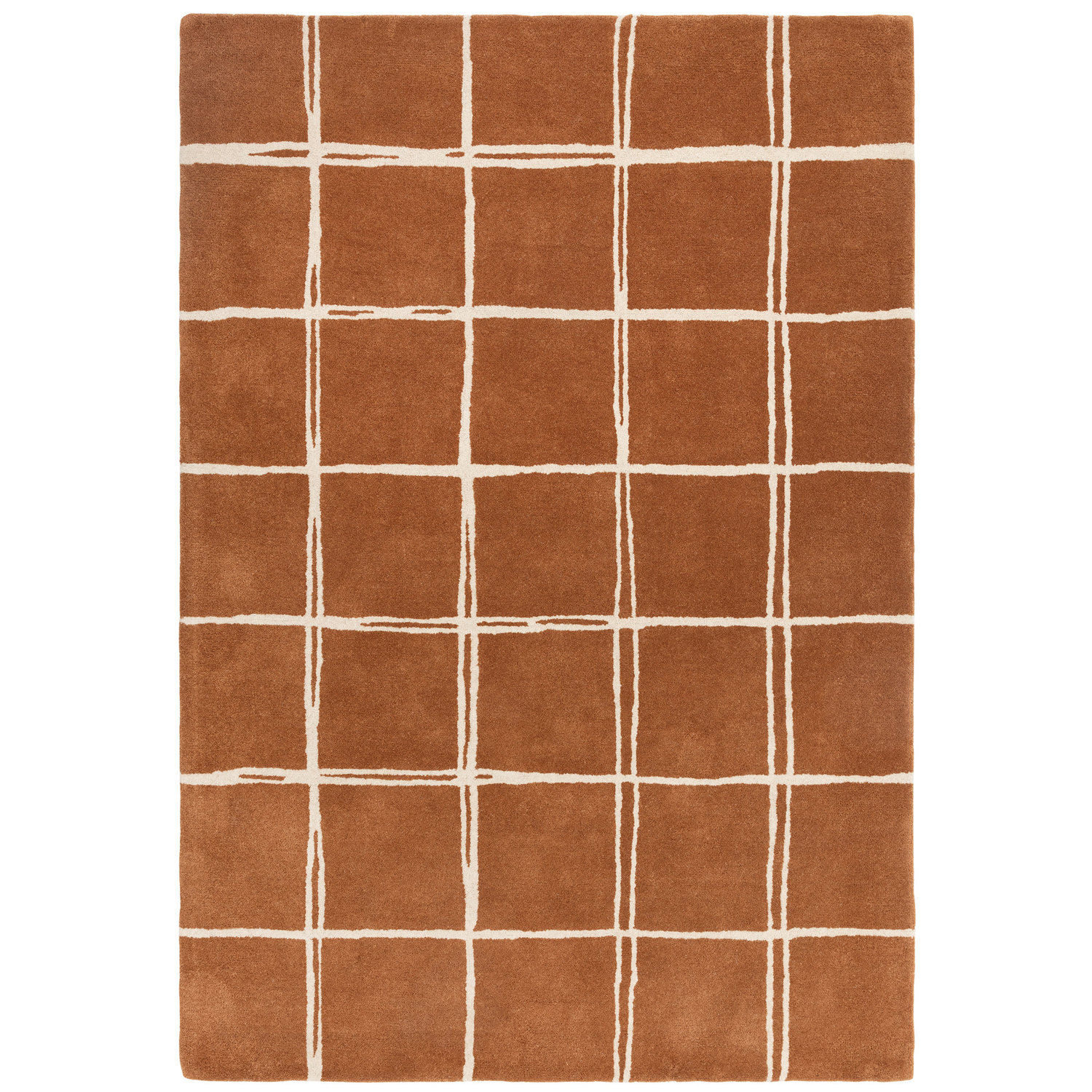 Albany Grid Rust Rug