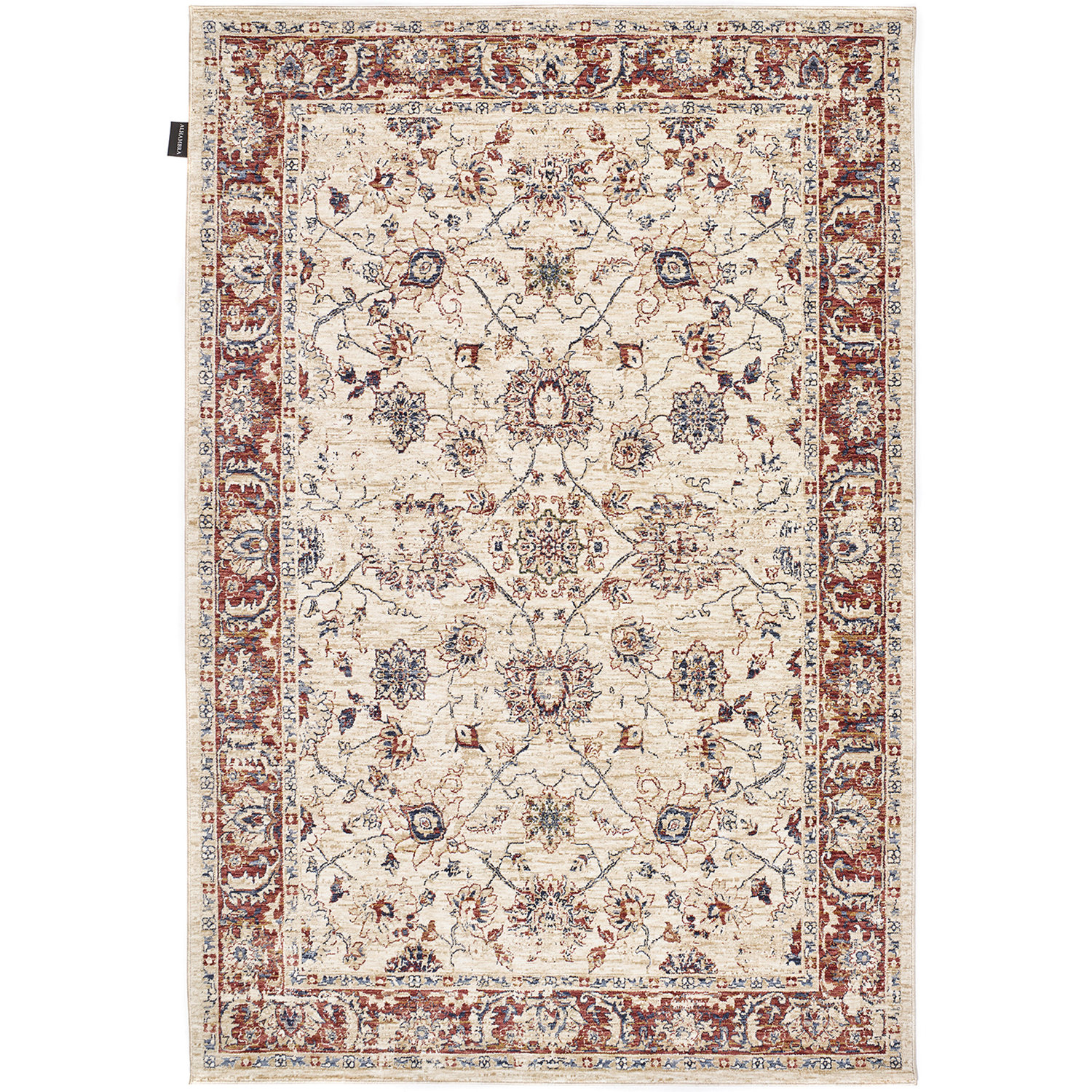 Alhambra 6549A Ivory Red Rug