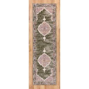 Alhambra 6594B Ivory Green Runner