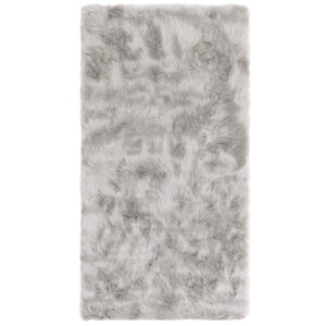Auckland Luxury Faux Silver Sheepskin Rug