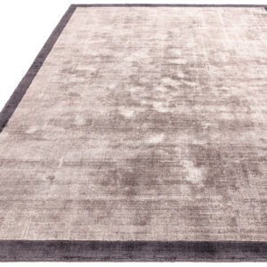 Blade Border Fine 09 Charcoal Moleskin Square Rug