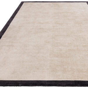 Blade Border Fine 10 Putty Charcoal Square Rug