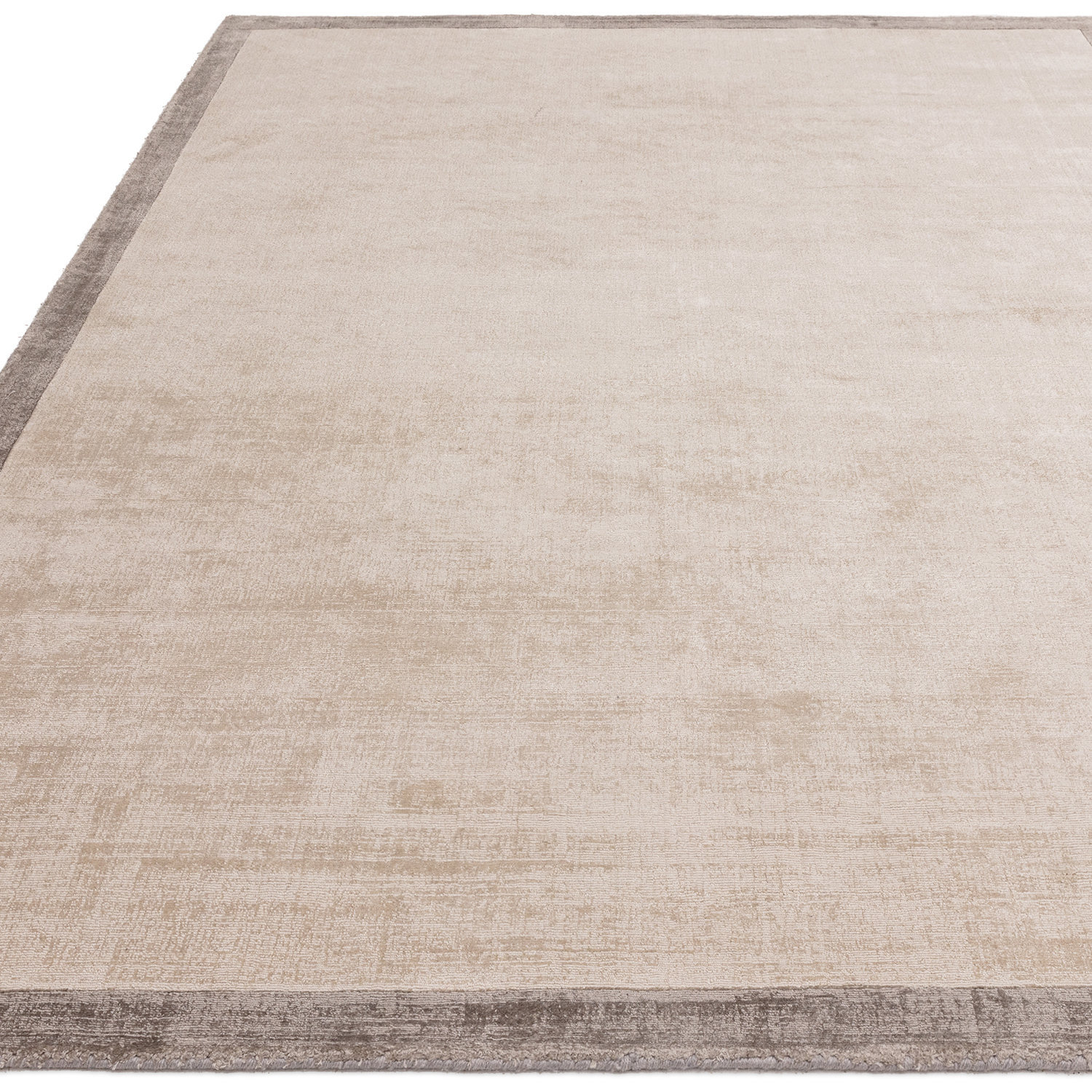 Blade Border Fine 07 Putty Silver Square Rug