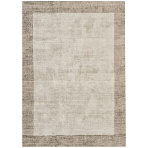 Blade Border 03 Smoke Putty Square Rug