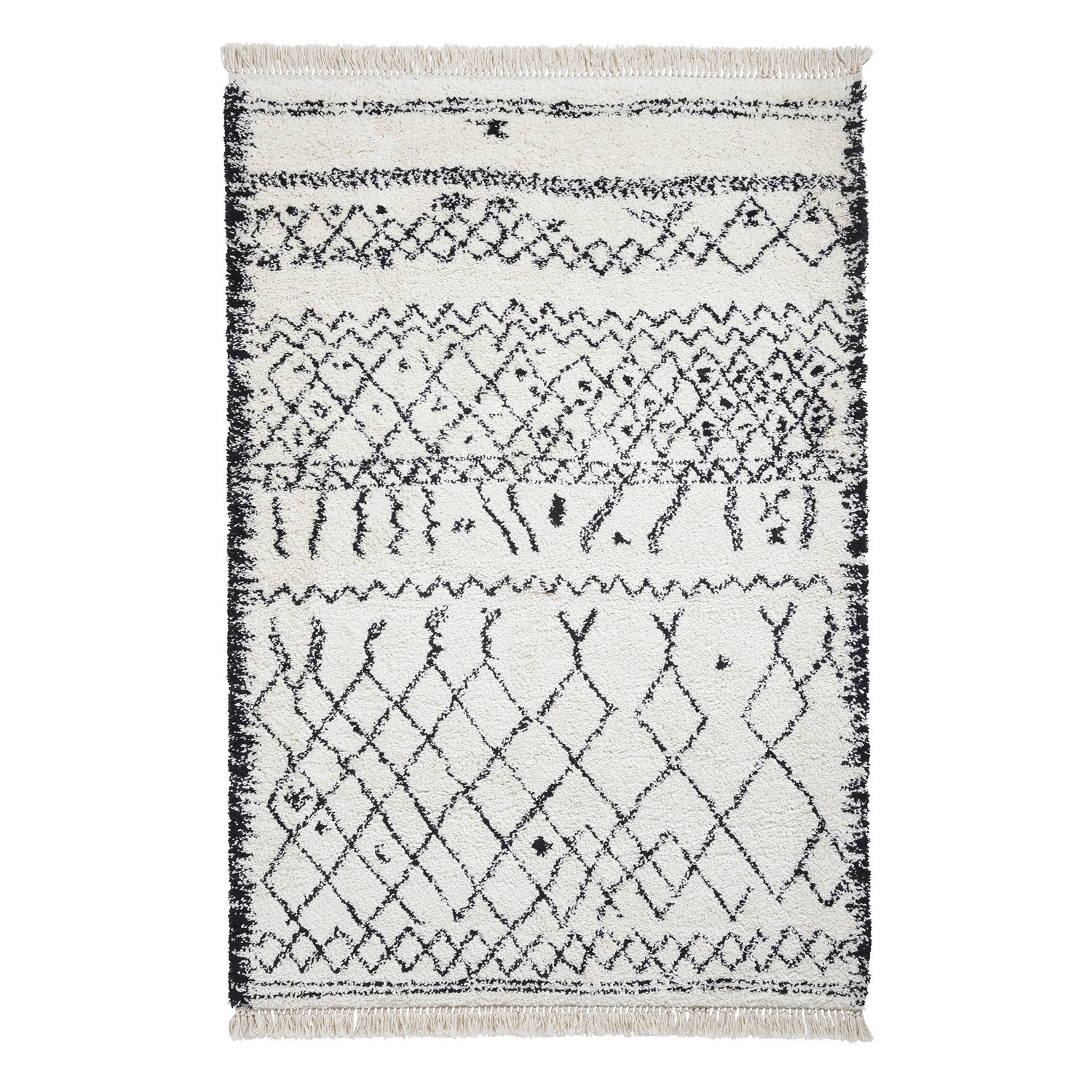 Boho 5402 Black White Rug