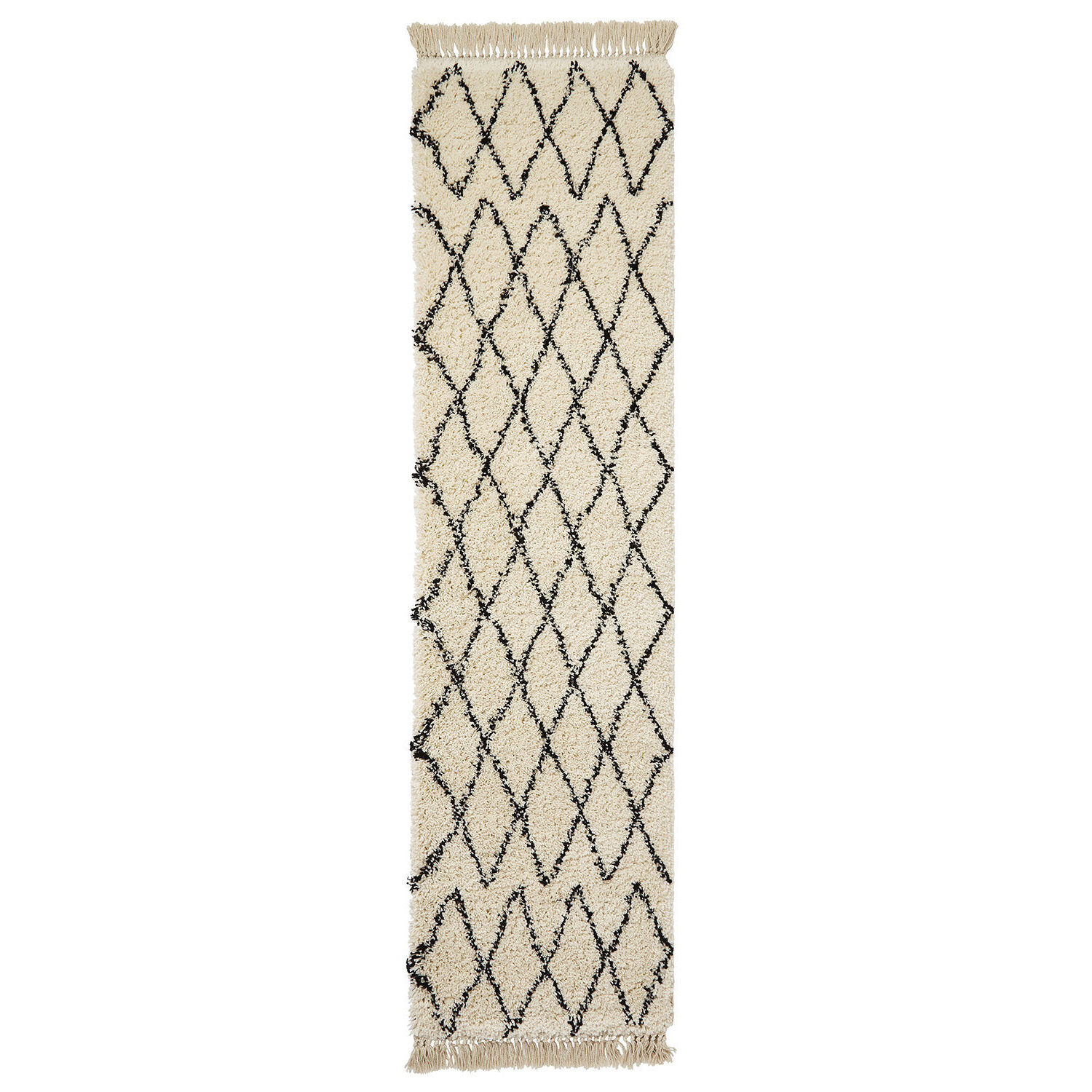 Boho 8280 White Black Runner