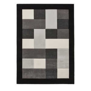 Brooklyn BRK04 Black Grey Rug