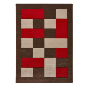 Brooklyn BRK04 Brown Red Rug