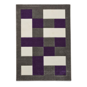 Brooklyn BRK04 Grey Purple Rug