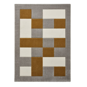 Brooklyn BRK04 Grey Yellow Rug