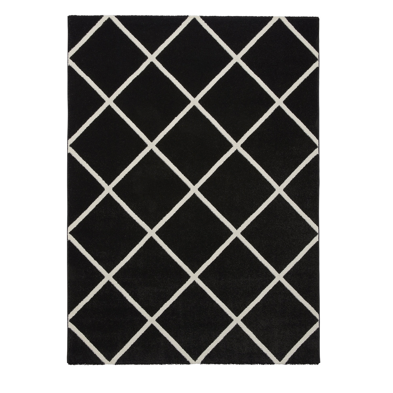 Brooklyn BRK35 Black White Rug