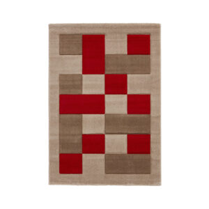 Brooklyn BRK04 Beige Red Rug