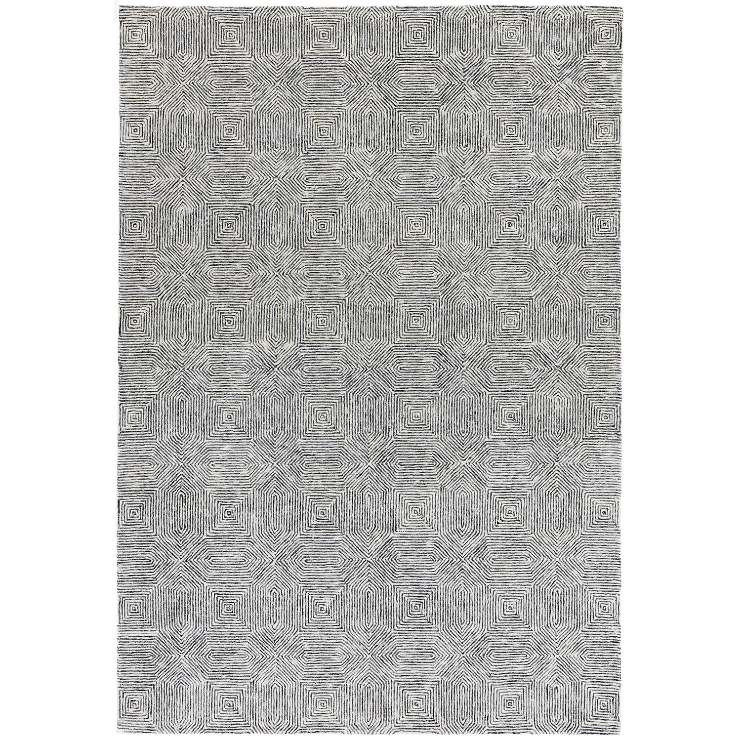 Camden Black White Rug