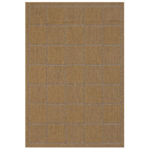 Check Flatweave Natural Rug