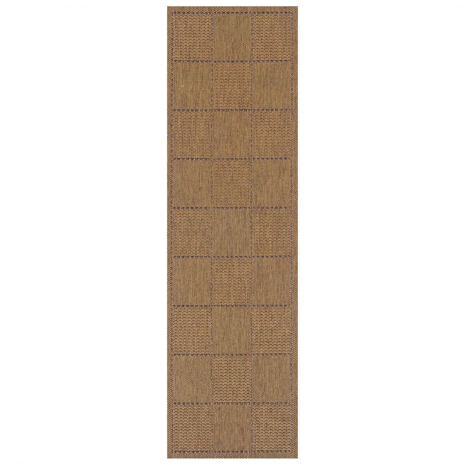 Check Flatweave Natural Runner