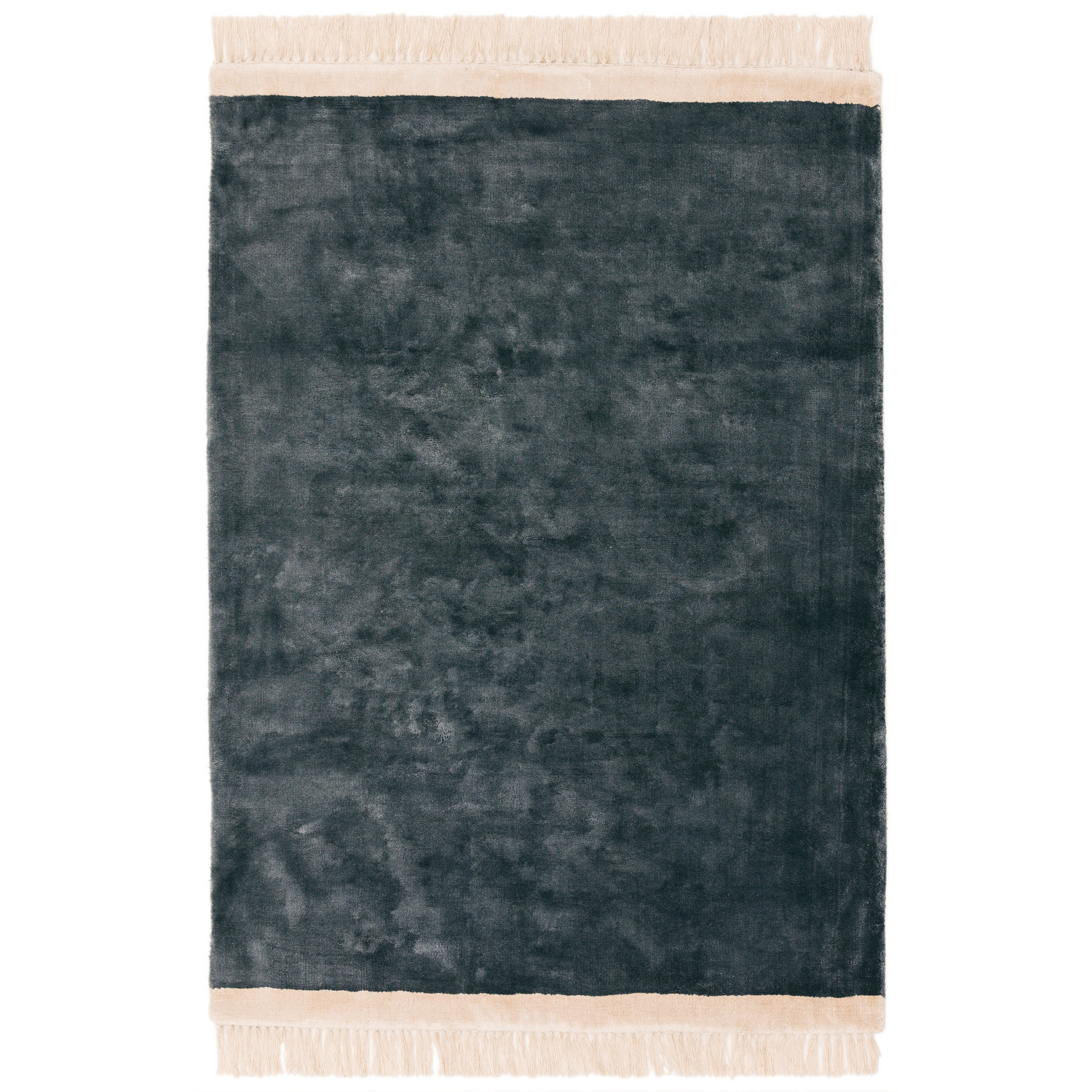 Elgin Petrol Pink Border Rug