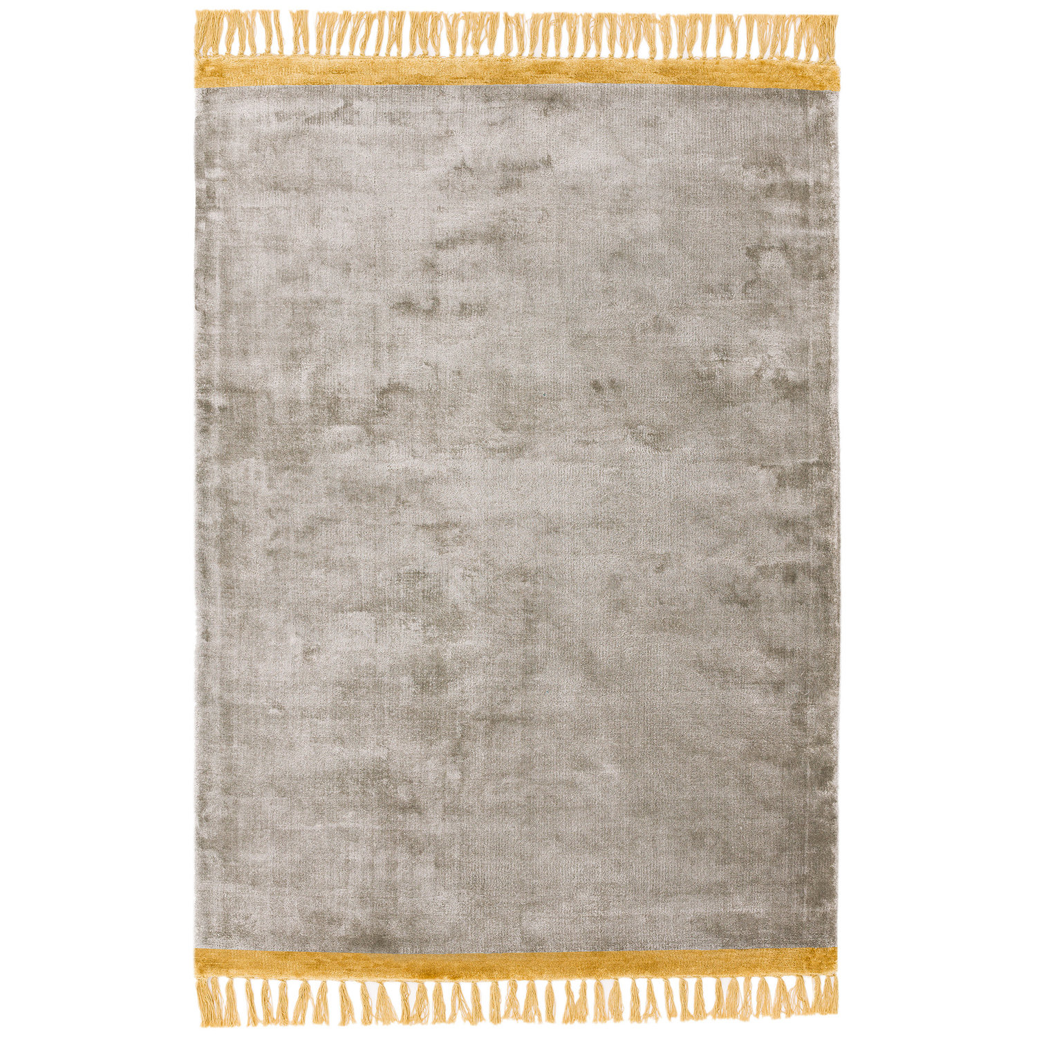 Elgin Silver Mustard Border Rug