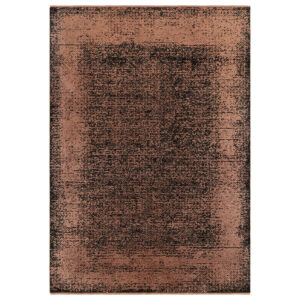 Elodie Terracotta Black Rug