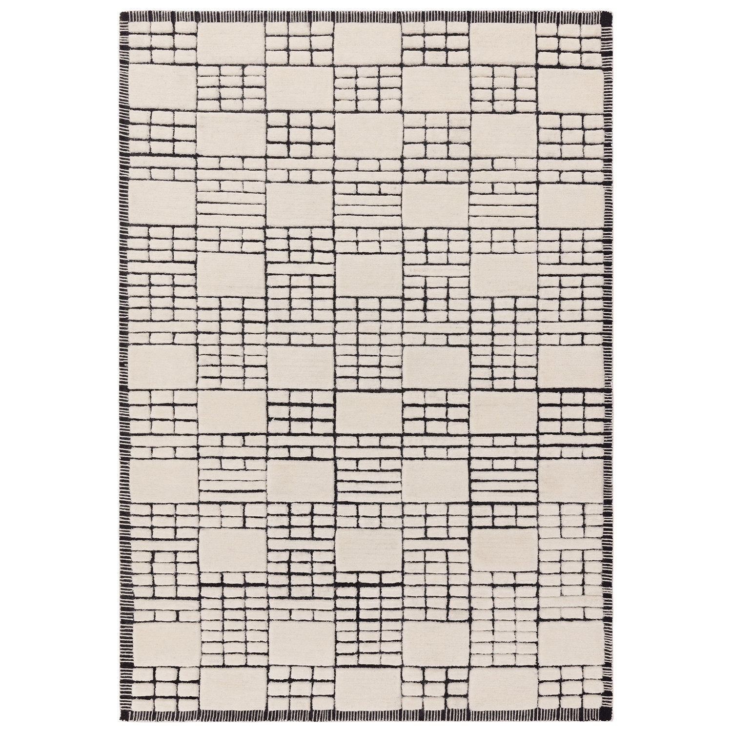 Empire Cream Black Rug