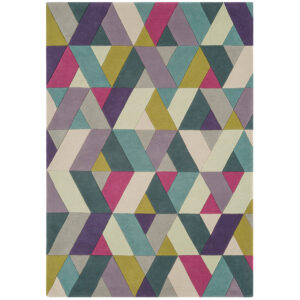 Funk 02 Chevron Blue Green Rug