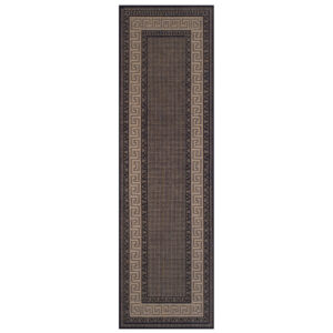 Greek Flatweave Black Runner