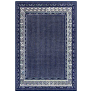 Greek Flatweave Blue Rug
