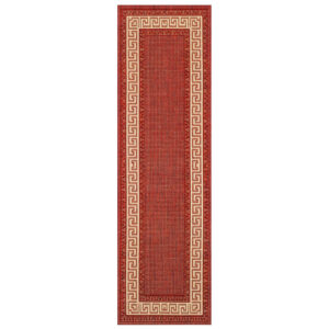 Greek Flatweave Red Runner