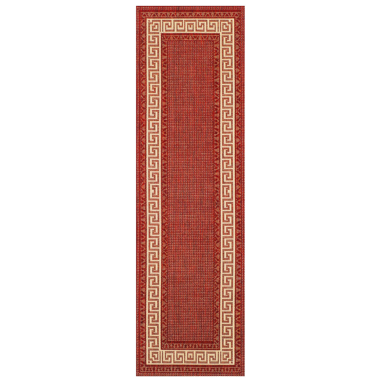 Greek Flatweave Red Runner