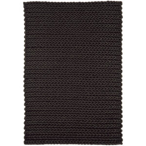 Helix Felted Wool Braid Charcoal Rug