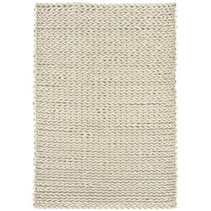 Helix Felted Wool Braid Ivory Rug