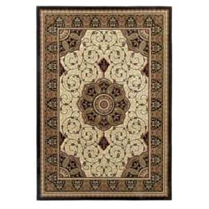 Heritage 4400 Black Cream Rug