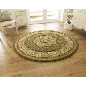 Heritage 4400 Green Circle Rug