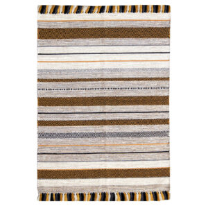 Kelim Stripes Ochre Rug