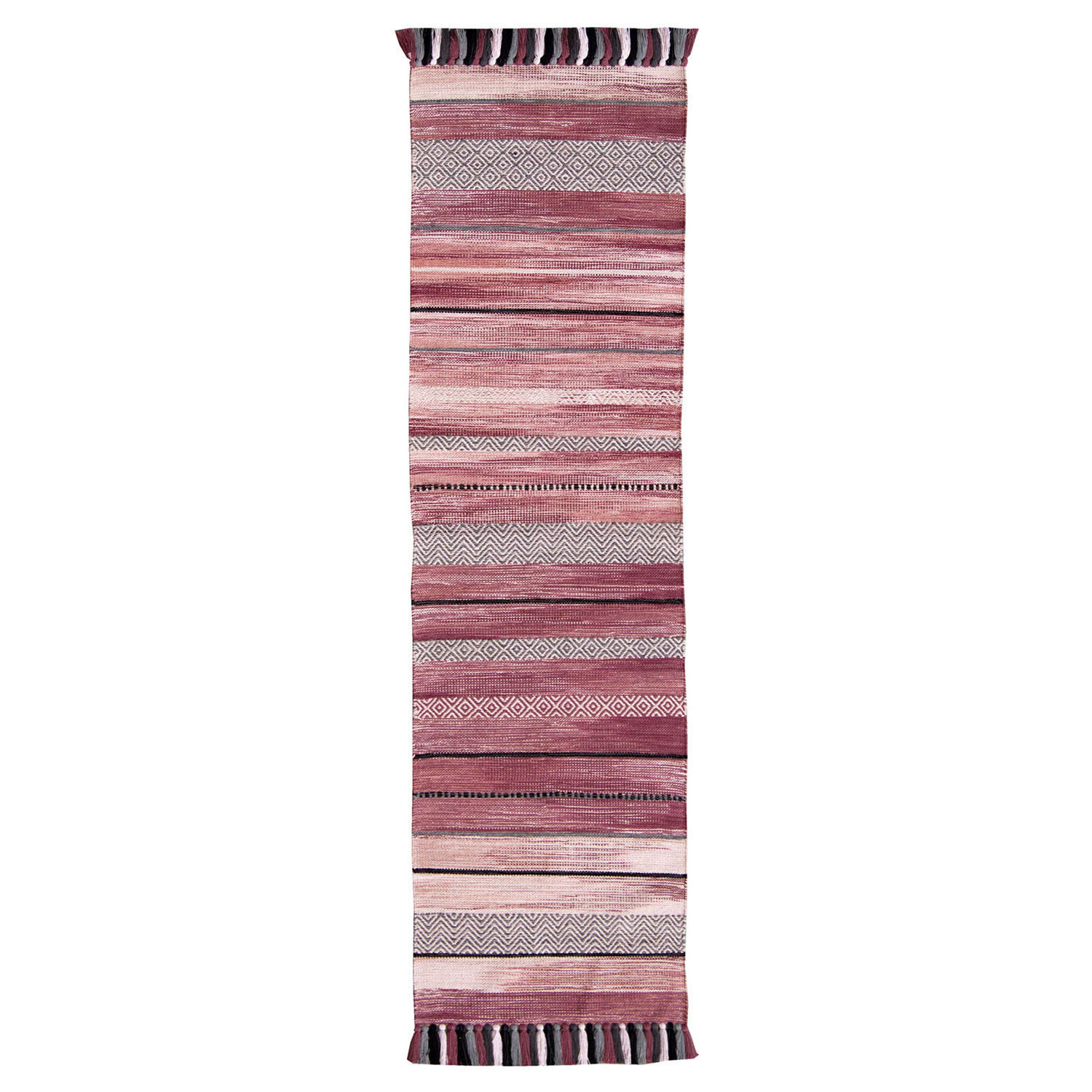 Kelim Stripe Pink Runner