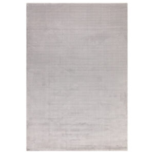 Kuza Plain Stripe Silver Rug