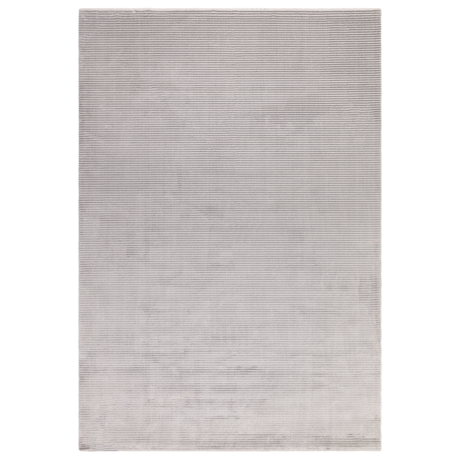 Kuza Plain Stripe Silver Rug