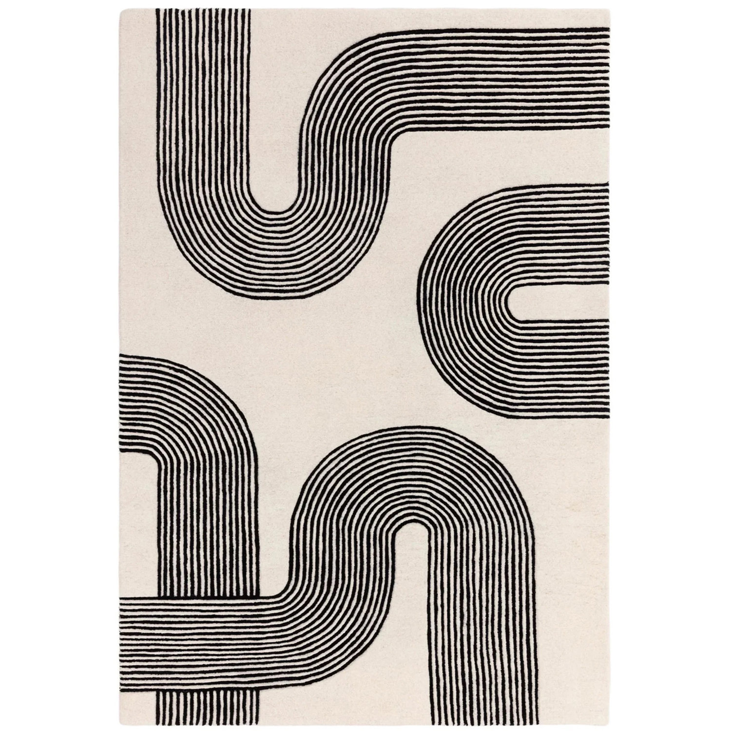 Matrix 87 Arches Black Rug