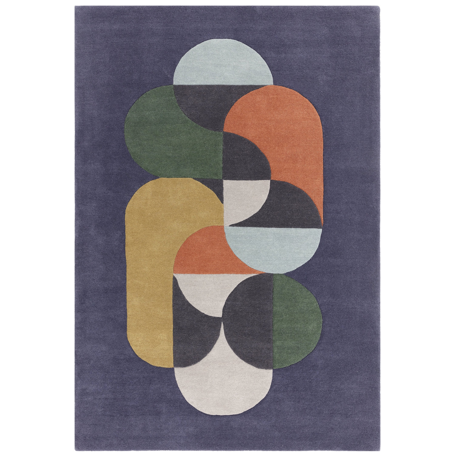 Matrix 91 Statement Navy Rug