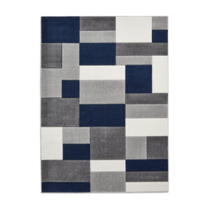Matrix MT61 Grey Navy Rug