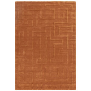 Maze Rust Rug