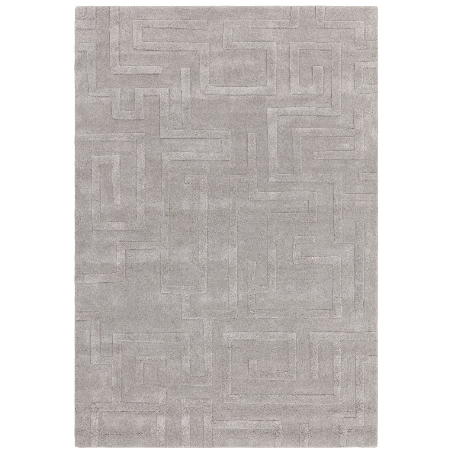 Maze Silver Rug