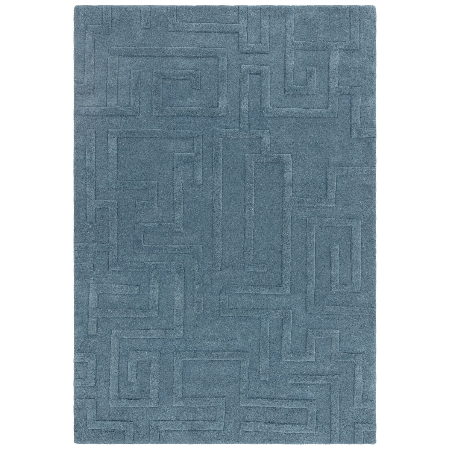 Maze Teal Rug