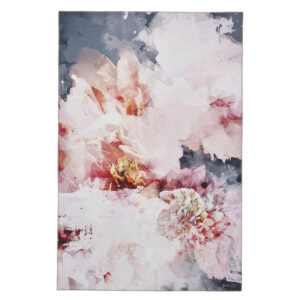Michelle Collins FLOO24 Rose Black Rug