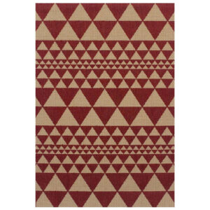 Moda Flatweave Prism Red Rug