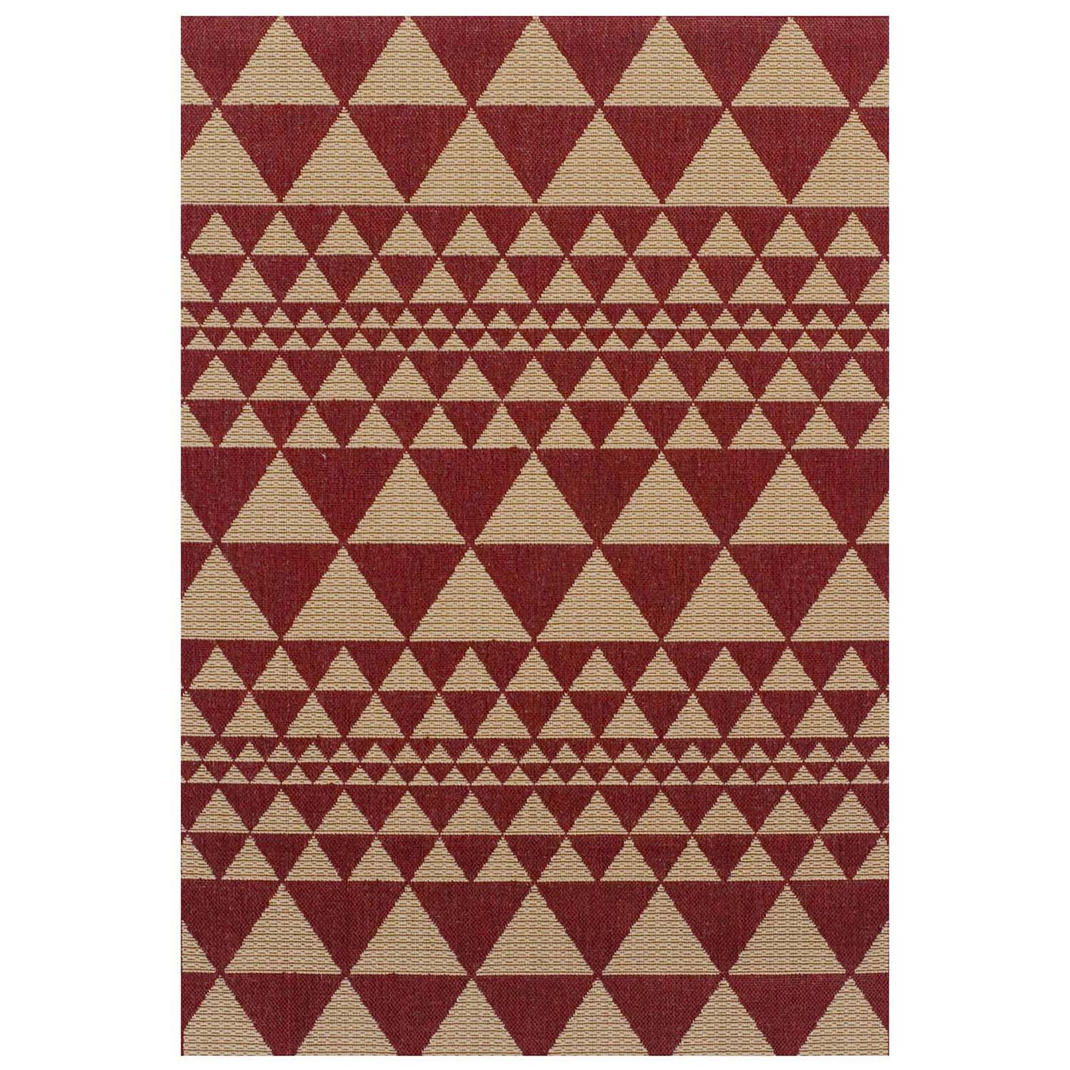 Moda Flatweave Prism Red Rug