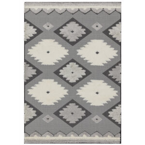 Monty MN01 Black Cream Tribal Rug